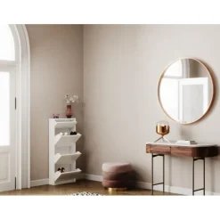 KARE Design Meuble à chaussures Caruso 3+1 blanc> Meubles