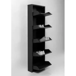 KARE Design Meuble à chaussures Caruso 5 noir (MO)><noscript><img width=