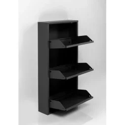KARE Design Meuble à chaussures Caruso 3 noir (MO)><noscript><img width=