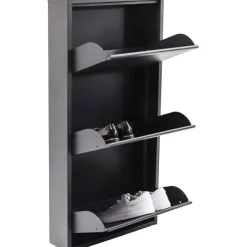 KARE Design Meuble à chaussures Caruso 3 anthracite><noscript><img width=