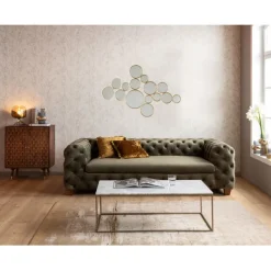 KARE Design Miroir Bubbles laiton 138x93cm> Meubles