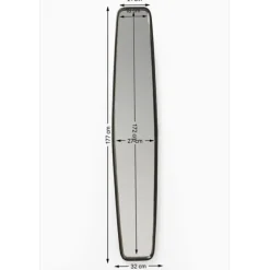 KARE Design Miroir Clip Black 32x177cm><noscript><img width=
