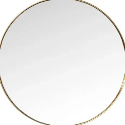 KARE Design Miroir Curve laiton Ø100cm> Meubles