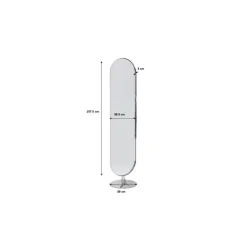 KARE Design Miroir sur pied Curve chromé 40x170cm><noscript><img width=