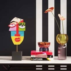 KARE Design Objet décoratif Abstract Face Multicolour 52> Accessoires