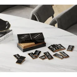 KARE Design Objet décoratif Domino noir 24x7cm> Accessoires