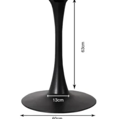 KARE Design piètement de table Schickeria noir Ø110cm> Meubles