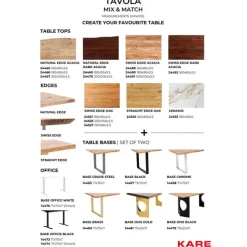 KARE Design Piètement de table Tavola chromé (2 pcs)> Meubles