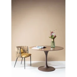 KARE Design Plateau de table Invitation rond noyer Ø120cm><noscript><img width=