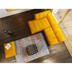 KARE Design Pouf Belami velours ambre><noscript><img width=