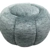 KARE Design Pouf Fiori bleu Ø52cm> Meubles