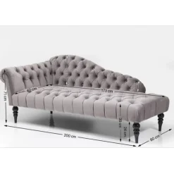 KARE Design Recamière Desire gris argenté><noscript><img width=