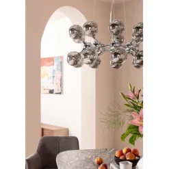 KARE Design Suspension Atomic Balls argenté Ø74cm><noscript><img width=