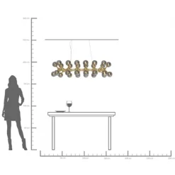 KARE Design Suspension Atomic Balls laiton 140cm><noscript><img width=