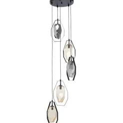 KARE Design Suspension Diamond Fever Spiral noir Ø42cm><noscript><img width=