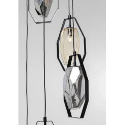 KARE Design Suspension Diamond Fever Spiral noir Ø42cm><noscript><img width=
