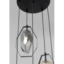 KARE Design Suspension Diamond Fever Spiral noir Ø42cm><noscript><img width=