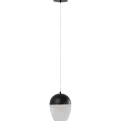 KARE Design Suspension Frozen noir mat Ø20cm> Luminaires