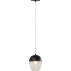 KARE Design Suspension Frozen noir mat Ø20cm><noscript><img width=