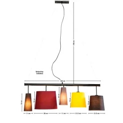 KARE Design Suspension Parecchi colore 100cm><noscript><img width=