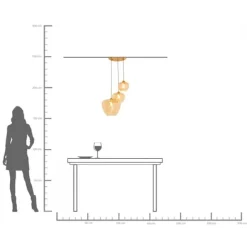 KARE Design Suspension Sphere ambre Ø45cm><noscript><img width=