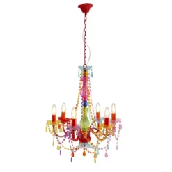 KARE Design Suspension Starlight 6 branches multicolore> Luminaires