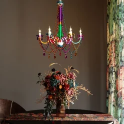 KARE Design Suspension Starlight 6 branches multicolore> Luminaires