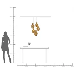 KARE Design Suspension Supernova Amber Cinque Ø50cm><noscript><img width=