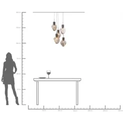 KARE Design Suspension Supernova Smoky Cinque Ø50cm><noscript><img width=