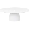KARE Design Table à rallonges Benvenuto blanche 200(50)x110cm> Meubles