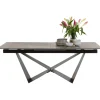 KARE Design Table à rallonges Connesso 200(+60)x100cm> Meubles
