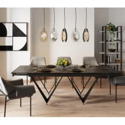 KARE Design Table à rallonges Sandra 180(40+40)x90cm><noscript><img width=