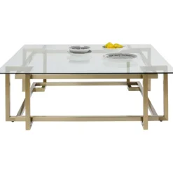 KARE Design Table basse Clara doré 120x120cm><noscript><img width=
