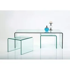 KARE Design Table basse Clear Club (set de 3)><noscript><img width=