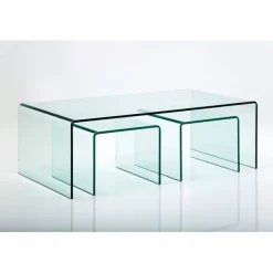 KARE Design Table basse Clear Club (set de 3)><noscript><img width=