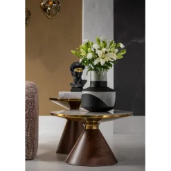 KARE Design Table basse Cono Ceramique Ø70cm> Meubles
