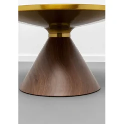 KARE Design Table basse Cono Noix Ø70cm><noscript><img width=