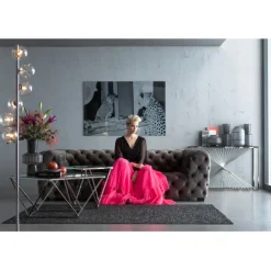 KARE Design Table basse Cristallo Chrome 80x80cm> Meubles