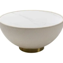 KARE Design Table basse Endless Vegas blanc Ø71cm> Meubles