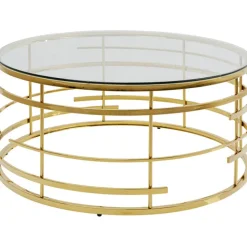 KARE Design Table basse Jupiter doré Ø100cm> Meubles