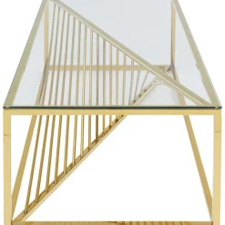 KARE Design Table basse Laser doré 120x60cm><noscript><img width=