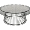 KARE Design Table basse Lisboa noir Ø86cm> Meubles