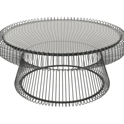 KARE Design Table basse Lisboa noir Ø86cm> Meubles