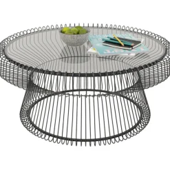 KARE Design Table basse Lisboa noir Ø86cm><noscript><img width=