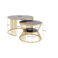 KARE Design Table basse Roma (2/Set)><noscript><img width=