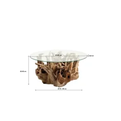 KARE Design Table basse Roots Ø100cm><noscript><img width=