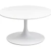 KARE Design Table basse Schickeria blanc Ø80cm> Meubles