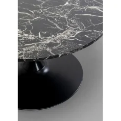 KARE Design Table basse Schickeria Marbre noir Ø80cm><noscript><img width=