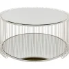 KARE Design Table basse Wire Double Greige Ø80cm> Meubles