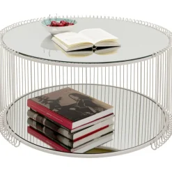 KARE Design Table basse Wire Double Greige Ø80cm> Meubles